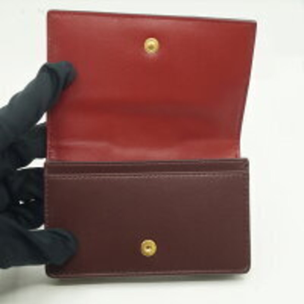 Bottega Veneta Purple Leather Wallet Woven - Picture 4 of 7